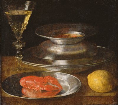 Nature morte avec homard - Sebastian Stoskopff